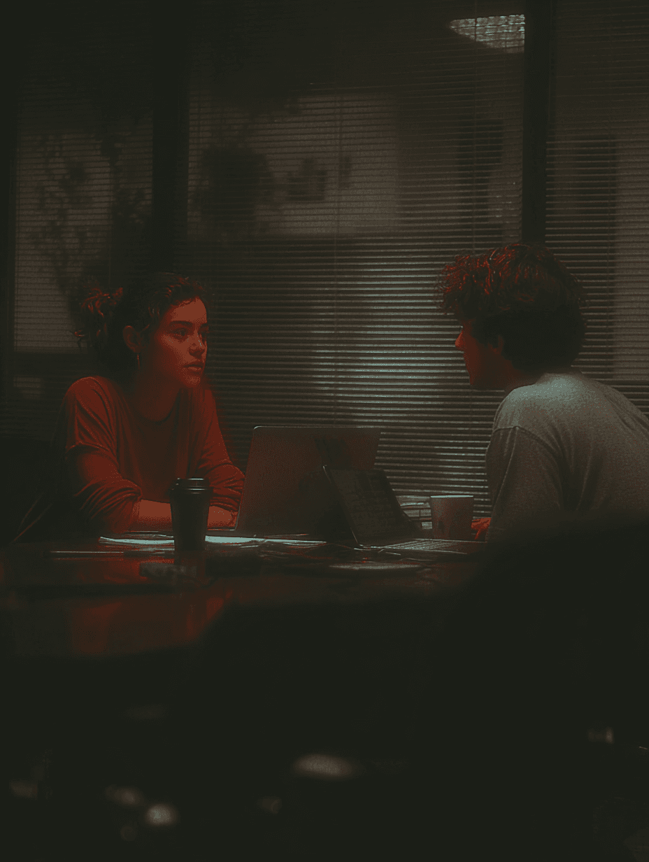 Illustration for story Not so casual conversation